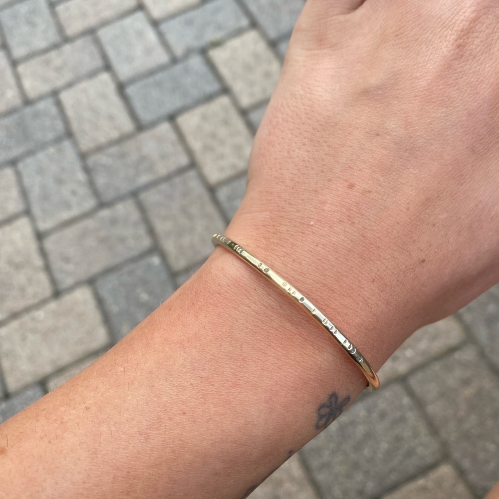 Adjustable Bendable Brass Bangle Bracelet - image 1